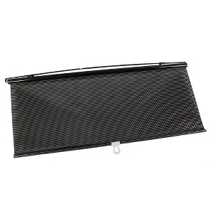 Unique Bargains PVC Retractable Car Window Sun Shade Visor Windshield Roller Blind 49.2" x 22.05" Black 1 Pc - 1 of 4