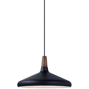 Maxim Lighting Nordic 1 - Light Pendant in  Walnut/Black - 1 of 4