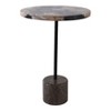 Side Table with Round Marble Top and Decorative Base - Modern Accent Piece for Small Spaces, Room Decor, and Home Decor - 2 of 4