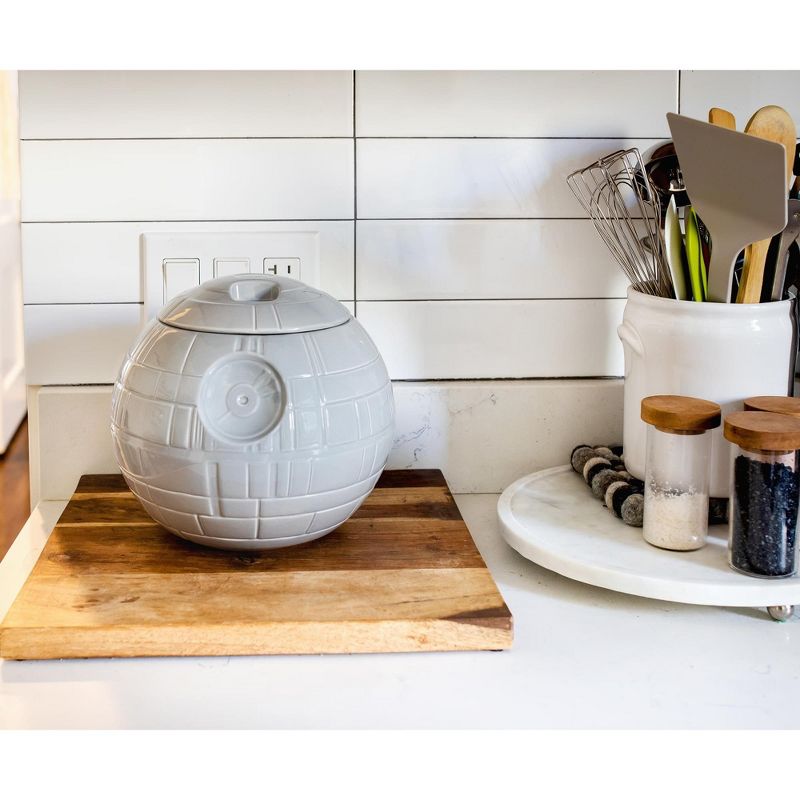 Ukonic Star Wars Death Star Ceramic Cookie Jar Container | 9.75 Inches Tall, 4 of 10