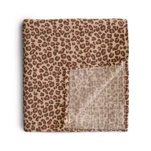 Mushie Organic Cotton Muslin Swaddle Blanket - 1 of 4