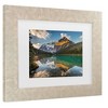 Trademark Fine Art Pierre Leclerc Edith Cavell Mountain Matted Framed Art - 3 of 4