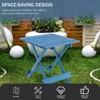 ALEXOUN Solid Cypress Wood Folding Table - 19.75 Inch Portable Outdoor Side Table,for Patio, Balcony, Camping - Foldable Accent Table - 4 of 4