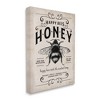Stupell Industries Honey Bee Rustic Farm Textured Word Design Canvas Art - 2 of 4