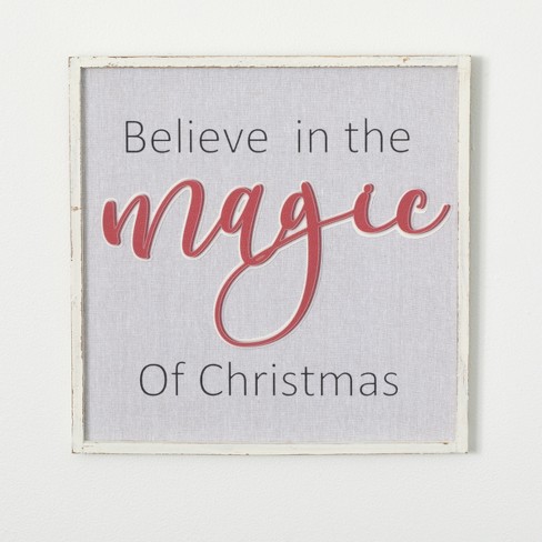 Believe In The Magic Wall Art Multicolor 16.5