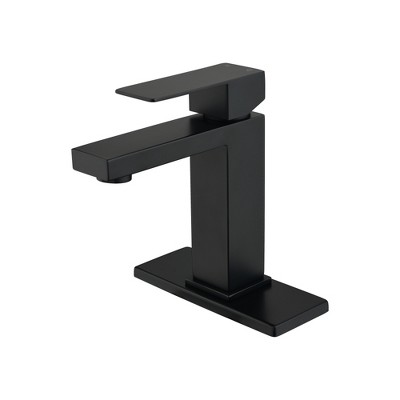ALEXOUN Waterfall Spout Bathroom Faucet,Single Handle Bathroom Vanity Sink Faucet