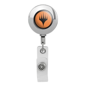 Magic The Gathering Planeswalker Symbol Metal Chrome Badge ID Card Holder Clip - 1 of 3