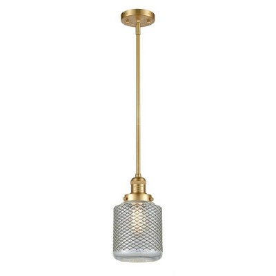 Stanton - 1 Light Stem Hung Mini Pendant In Industrial Style-12 Inches Tall and 6 Inches Wide