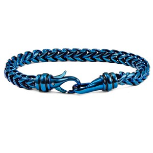 Crucible Men's Polished Franco Chain Steel Bracelet (6mm Wide) - 8" - 1 of 4