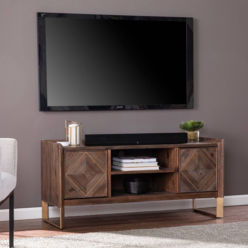 Glacerad Reclaimed Wood Media Console for TVs upto 50&#34; Brown - Aiden Lane, 1 of 13