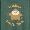 Women's - Disney - Wishes Come True Lightweight French Terry Wide Neck Long Sleeve Shirt - 2 of 4