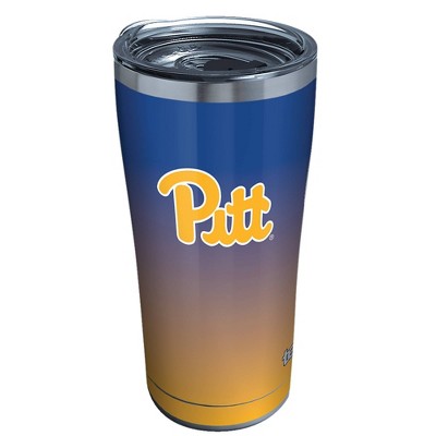 NCAA Pitt Panthers 20oz Ombre Stainless Steel Tumbler with Lid