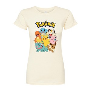 Women's - Pokémon - Pokémon Character Group Fitted Graphic T-Shirt - 1 of 3