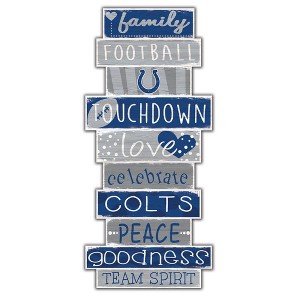 NFL Indianapolis Colts 24" Celebrations Stack Sign - 1 of 3