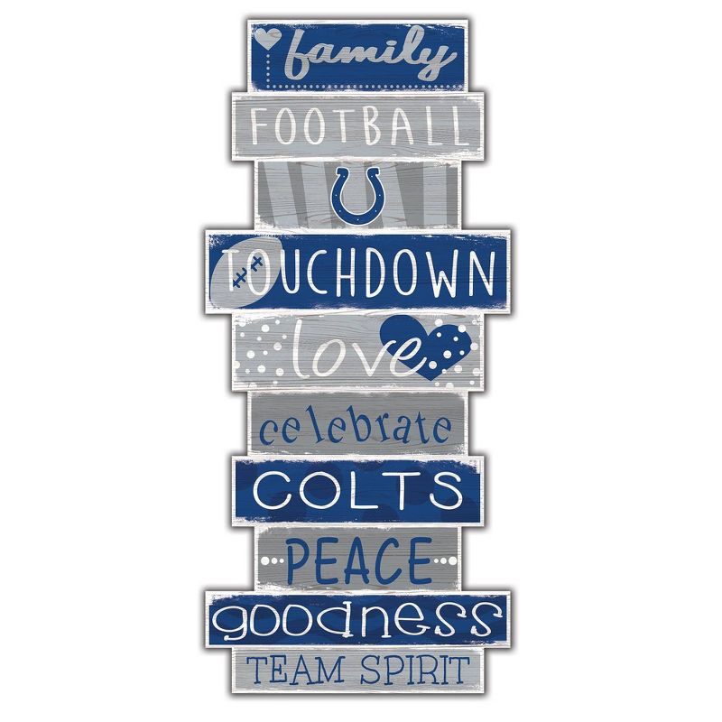 NFL Indianapolis Colts 24&#34; Celebrations Stack Sign, 1 of 4