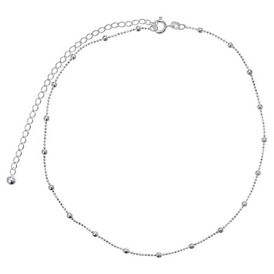silver and gold choker