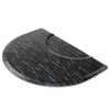 Saloniture Salon & Barber Shop Chair Anti-Fatigue Floor Mat - Black Semi Circle - 2 of 4
