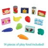 Kidoozie Just Imagine Shopping Cart Playset Age 2+ Pretend Play Kitchen Food Grocery Cart - 3 of 4