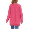 Girls Open Front Cardigan Midi Length Long Sleeve Knit Sweater School Uniform Sweater Outwears with Pockets 5-14 Years - 2 of 4