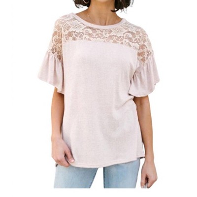 Women's The Looking Around In Lace Top - Haptics