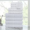 Attop 10 Piece Towel Set with Upgraded Softness & Durability, Light Grey - 3 of 4