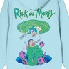 Rick & Morty Portal Art Adult Black Long Sleeve Hooded Sweatshirt - 3 of 4