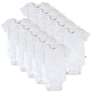 Honest Baby 10-Pack Organic Cotton Short Sleeve Bodysuits - 1 of 4