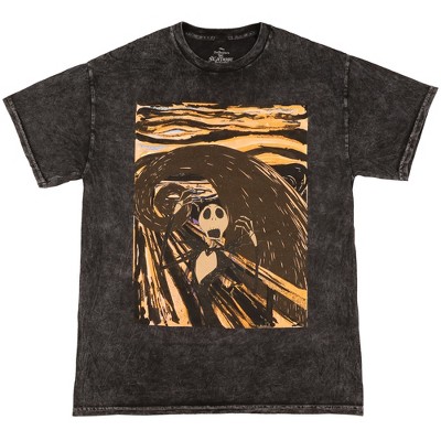 Seven Times Six Disney The Nightmare Before Christmas Men's The Scream Graphic T-Shirt Black