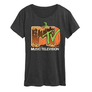 Women's - MTV - Halloween Pumpkin Logo Short Sleeve Graphic T-Shirt - 1 of 4