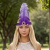 Unique Bargains Women's Feather Faux Diamond Sequins Headband 1 Pc - 2 of 4