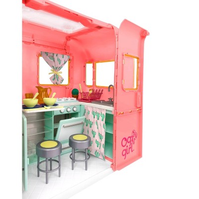 Our Generation Brandclub Our Generation RV Seeing You Camper for 18 Dolls Pink