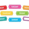 Ashley Productions® Magnetic Die-Cut Timesavers & Labels, Days of the Week, Chalk Loops, 8 Per Pack, 3 Packs - 3 of 3