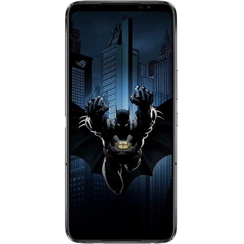 ASUS ROG Phone 6 Batman Edition, 6.78” FHD+ 2448x1080 165Hz, 50MP/13MP/5MP  Triple Camera, 12GB, 256GB, 5G LTE Unlocked, US Version, AI2201-12G256G-BM