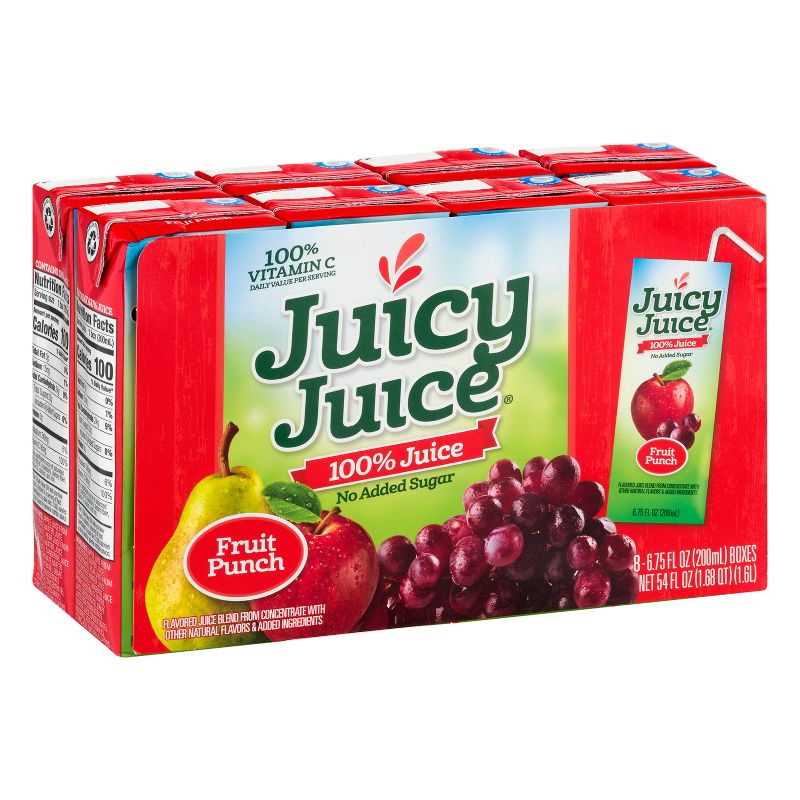 Juicy Juice Punch 100% Juice - 8pk/6.75 fl oz Boxes, 3 of 8