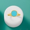 Ross-Simons Italian Turquoise Ring in 14kt Yellow Gold - 4 of 4