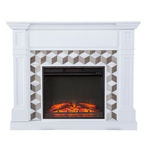 Darvingmore Electric Fireplace with Marble Surround - SEI - 1 of 4