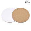 Unique Bargains Cork Durable Heat Resistant Round Coasters for Tableware - 3 of 4
