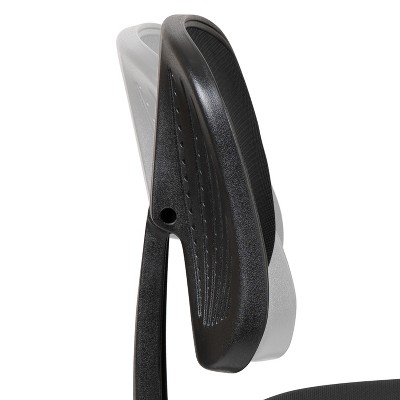 ErgoComfort High-Back Black Mesh Swivel Task Chair with Lumbar Support