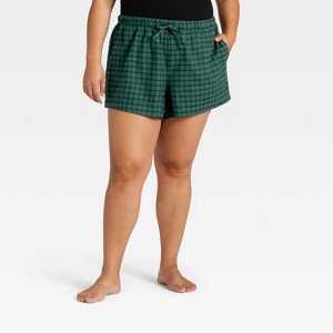 Women's Flannel Pajama Shorts - Auden™ - 1 of 3