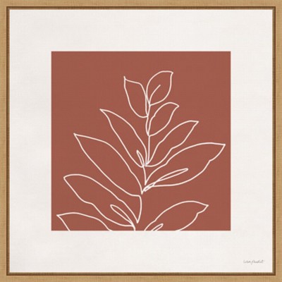 Amanti Art Just Leaves 06 by Lisa Audit Canvas Wall Art Print Framed 22 x 22-in.