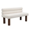 NicBex Upholstered Bench,51.5 inch Dining Bench with Rubber Wood Legs,Modern Ottoman for Living Room,Entryway,Kitchen - 4 of 4
