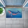 Stupell Industries Coastal Whale with Bubbles Printed Outdoor Door Mat, design by Darlene Seale, 18"x30" - 3 of 4