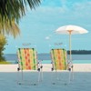VisioGear 2PCS Outdoor Folding Beach Chair, Portable Foldable Camping Chair for Patio, Fishing, Yellow & Green, 22.8“*21.7"*36.6" - 2 of 4
