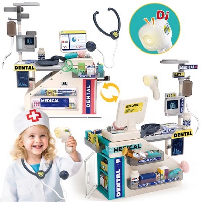Skirfy Toy Doctor Kit, Interactive Medical Playset with Lights and Sounds, Educational Toy for Boys and Girls