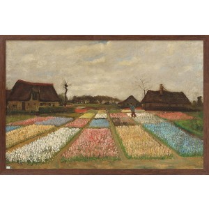 Trends International Flower Beds in Holland by Vincent van Gogh Framed Wall Poster Prints - 1 of 4