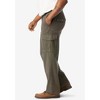 Boulder Creek by KingSize Men's Big & Tall Renegade Side-Elastic Waist Cargo Pants - 4 of 4