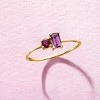 RS Pure by Ross-Simons 0.20 Carat Amethyst and .10 Carat Rhodolite Garnet Ring in 14kt Yellow Gold - 4 of 4