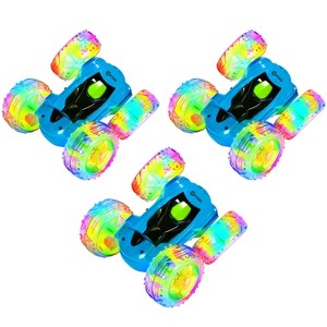 Contixo SC3 RC Stunt Car 4WD – 3‑Pack, Double‑Sided 360° Flip Racer with LED Lights & Wristband Remote, Ages 4+ - 1 of 1