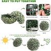 Acekool Set of Artificial Topiary Flower Balls, Rose Decorative Spheres for Indoor Outdoor Home Garden Wedding - 4 of 4