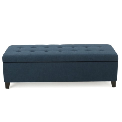 Navy blue ottoman target on sale